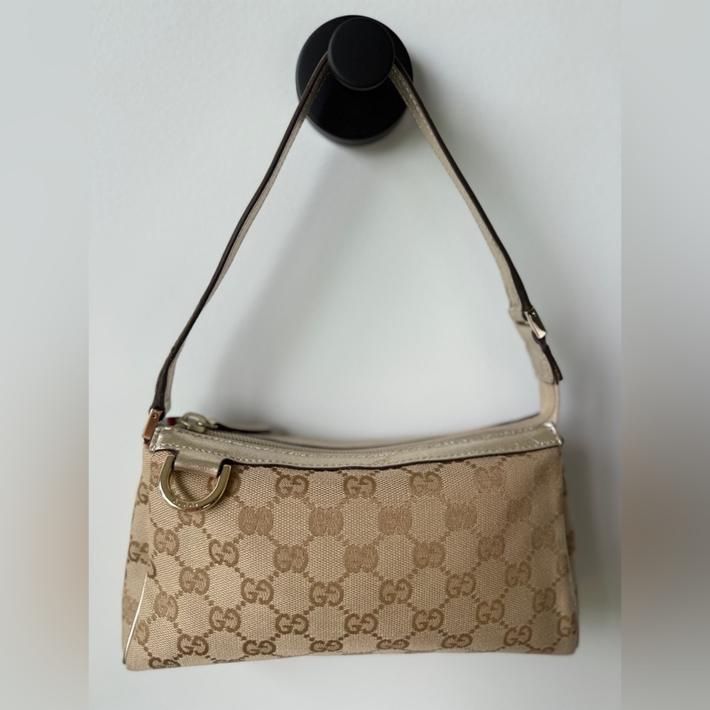 Gucci Abbey Shoulder Pochette Champagne Gold 💛